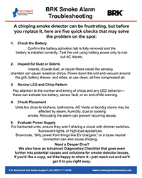 BRK - Smoke Alarm Troubleshooting